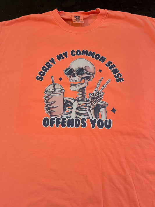 Comfort Colors Short Sleeve Common Sense 2x